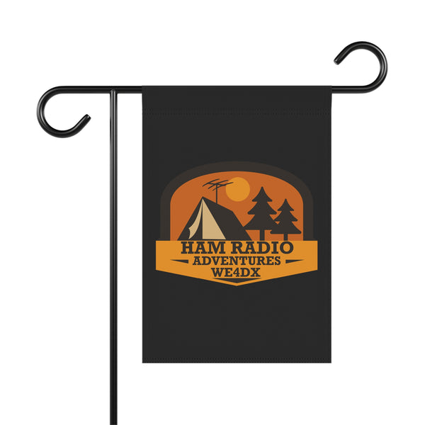 Ham Radio Adventures Flag - Small Black