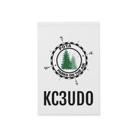 **CUSTOM** Logo Banner - Small White KC3UDO