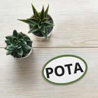 Embroidered POTA patch - Light Green
